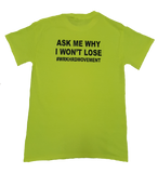 W.R.K.H.R.D. Neon Yellow Short Sleeve T-Shirt